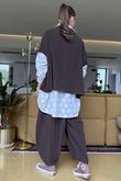 Made in Italy Cooper Needlecord Cap Sleeve Jacket Coffee Bean